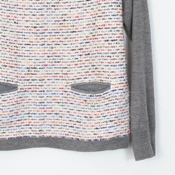 J. Crew Womens Tweed Wool Blend Pullover Crewneck Sweater Size Medium Preppy - Picture 3 of 6